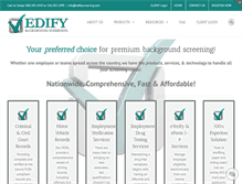 Tablet Screenshot of edifyscreening.com